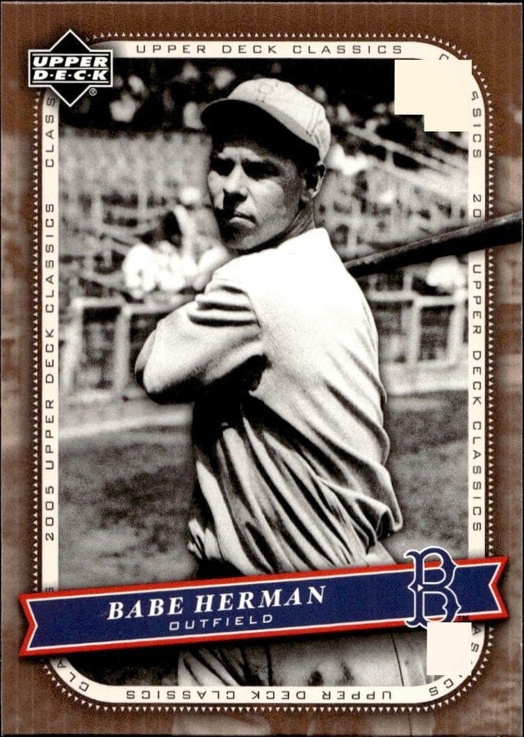 2005 Upper-Deck Classics Babe Herman #4 trading card