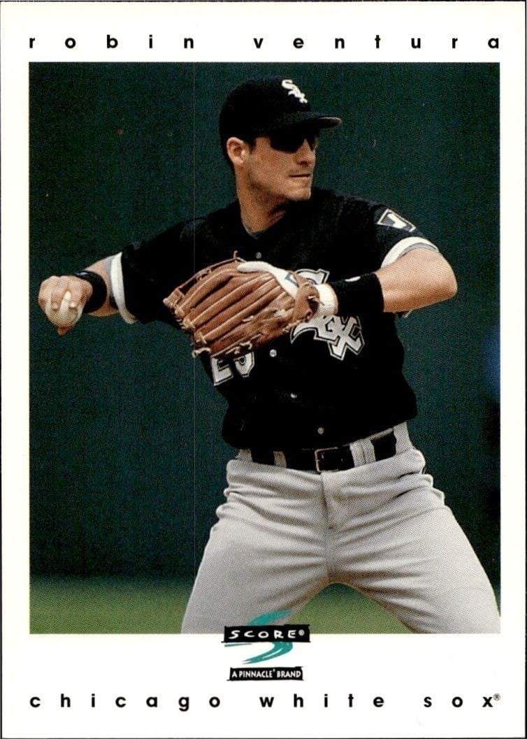 Robin Ventura 1996 Score #180 Baseball Trading Card - Front 1996 Score Robin Ventura #180 baseball trading card front