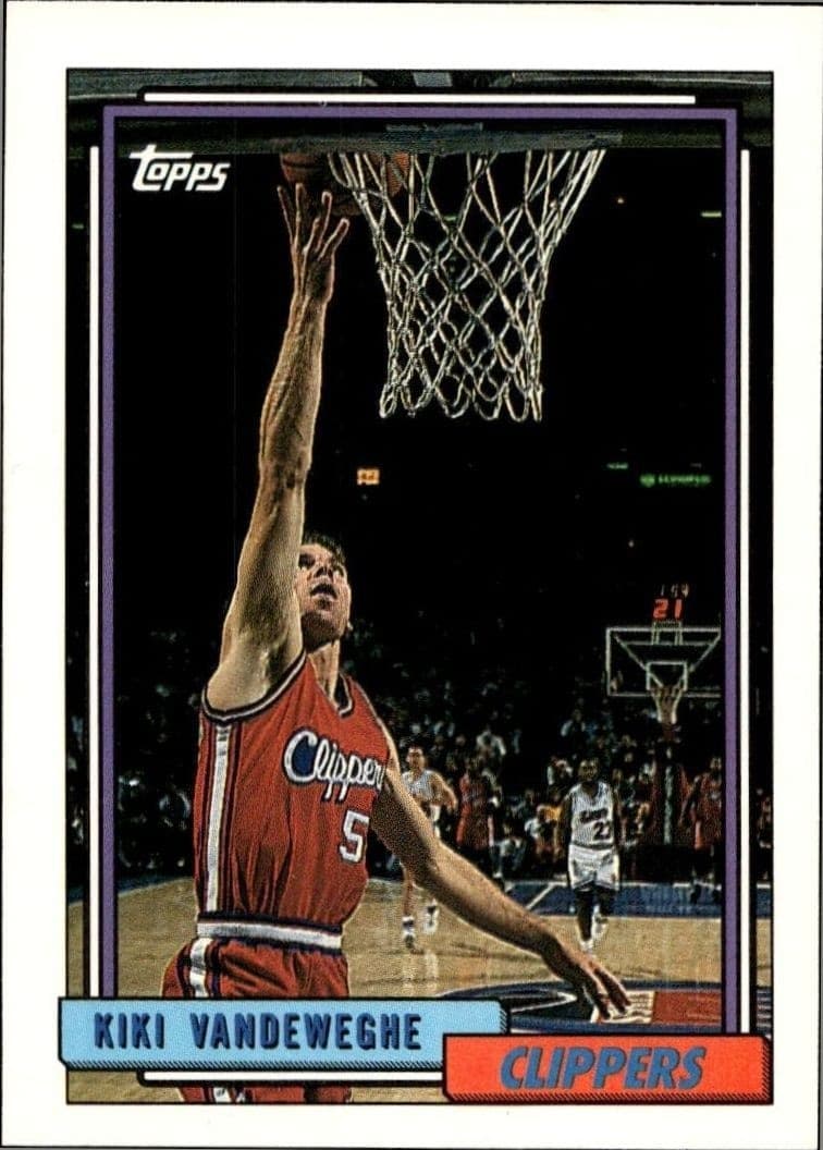 1992-93 Topps Kiki Vandeweghe #250 trading card