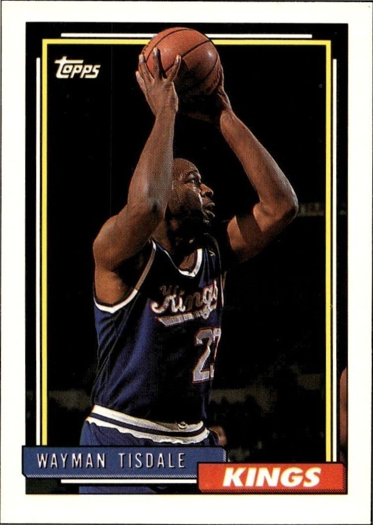 1992-93 Topps Wayman Tisdale #282 trading card