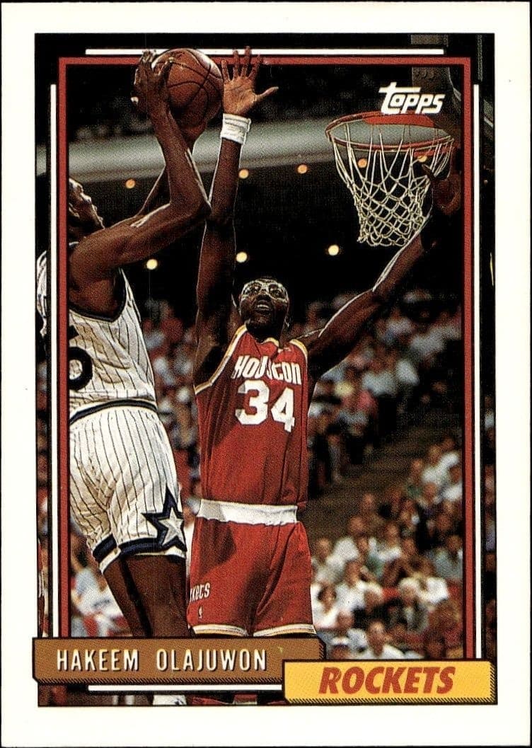 1992-93 Topps Hakeem Olajuwon #337 trading card