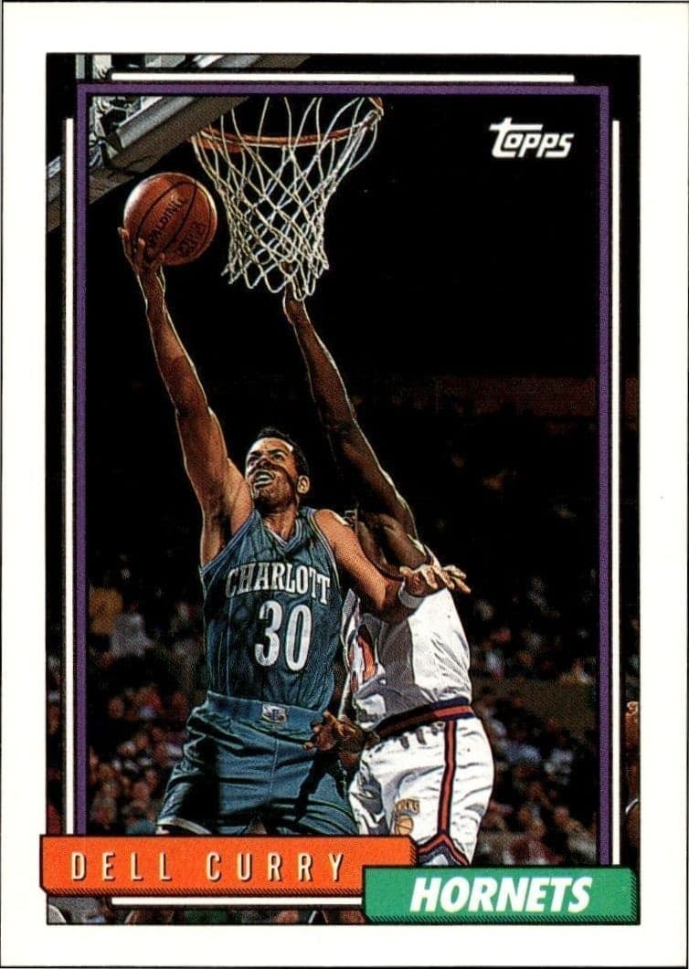 1992-93 Topps Dell Curry #242 trading card