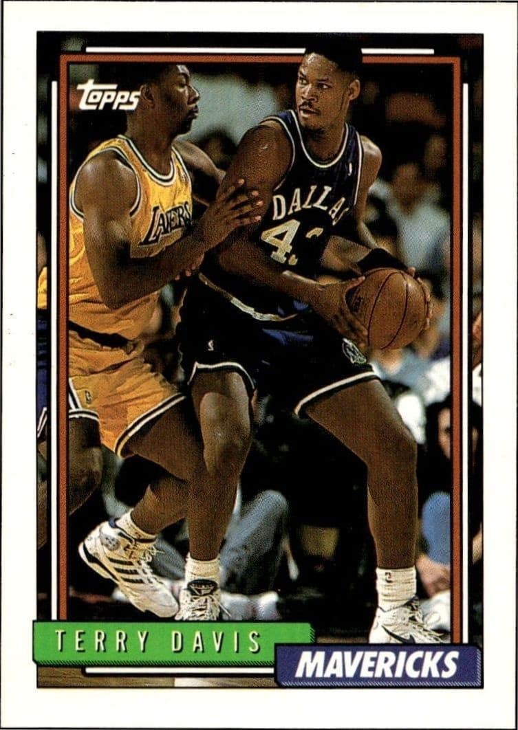 1992-93 Topps Terry Davis #261 trading card