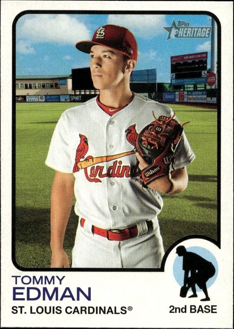 2022 Topps Heritage Tommy Edman #143 trading card