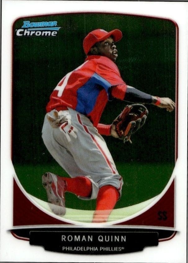 2013 Bowman Chrome Roman Quinn #117 trading card