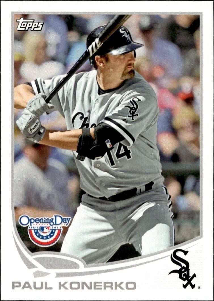 2013 Topps Opening Day Paul Konerko #186 trading card