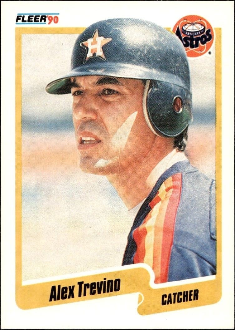 1990 Fleer Alex Trevino #239 trading card