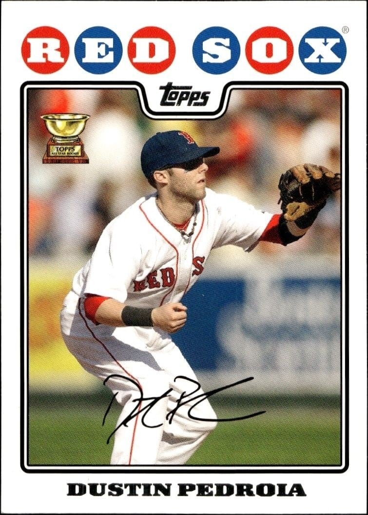 2008 Topps Dustin Pedroia #229 trading card