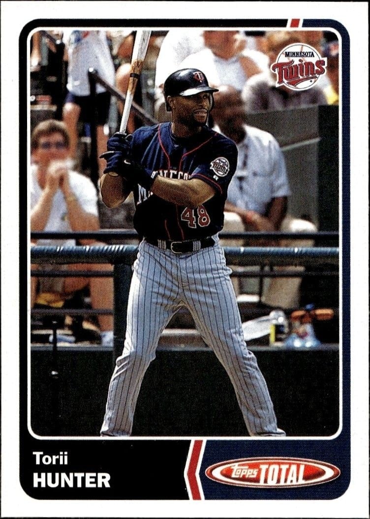 2003 Topps Total Torii Hunter #222 trading card