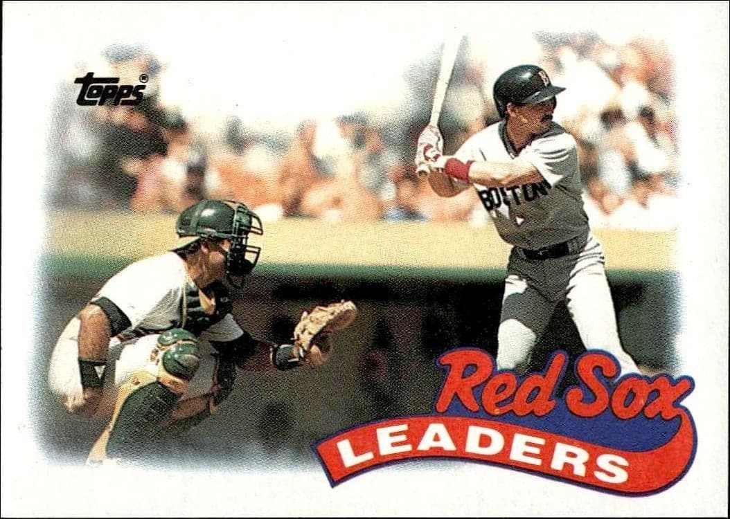 1989 Topps Red Sox Leaders #321 trading card