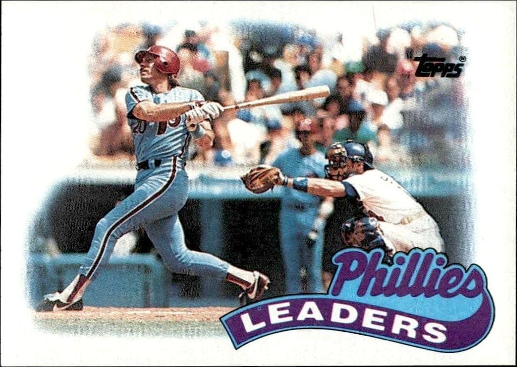 1989 Topps Phillies Leaders #489 trading card