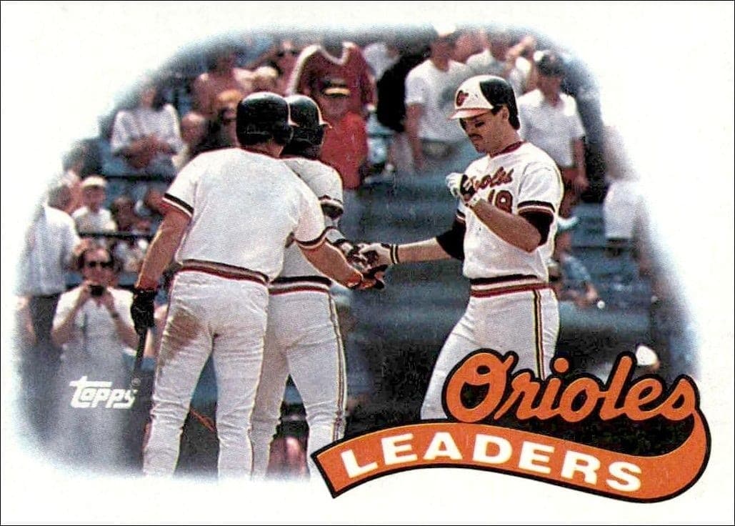1989 Topps Orioles Leaders #381 trading card