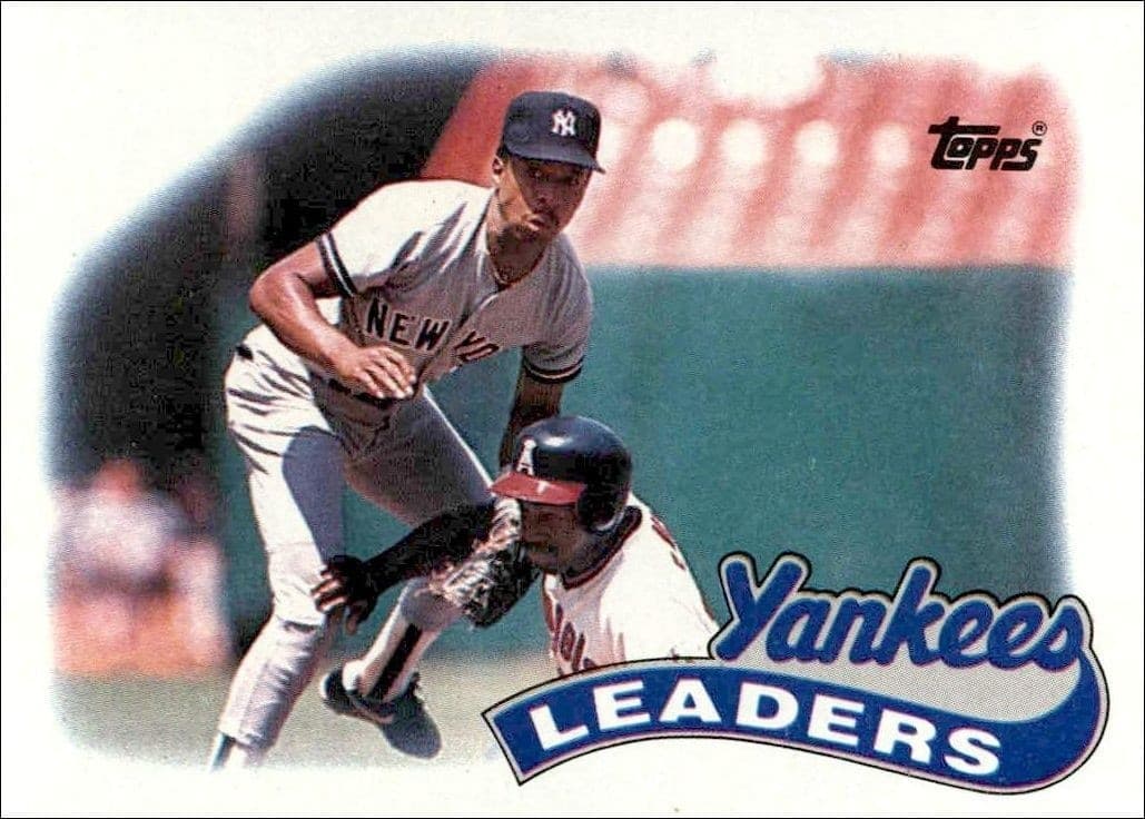 1989 Topps Yankees Leaders #519 trading card
