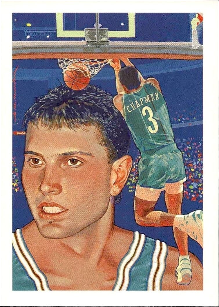 Rex Chapman 1990-91 Skybox NBA Hoops #357 Basketball Trading Card - Front 1990-91 Skybox NBA Hoops Rex Chapman #357 basketball trading card front