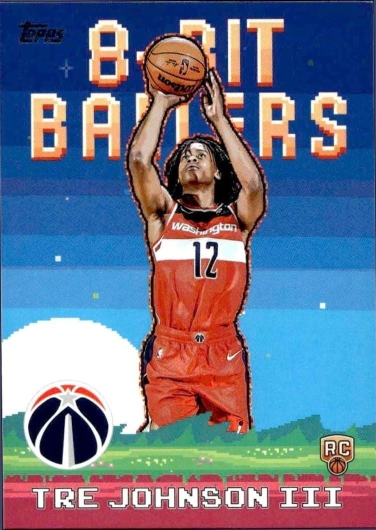 Tre Johnson III 2025-26 Topps #8B-36 Basketball Trading Card - Front 2025-26 Topps Tre Johnson III #8B-36 basketball trading card front