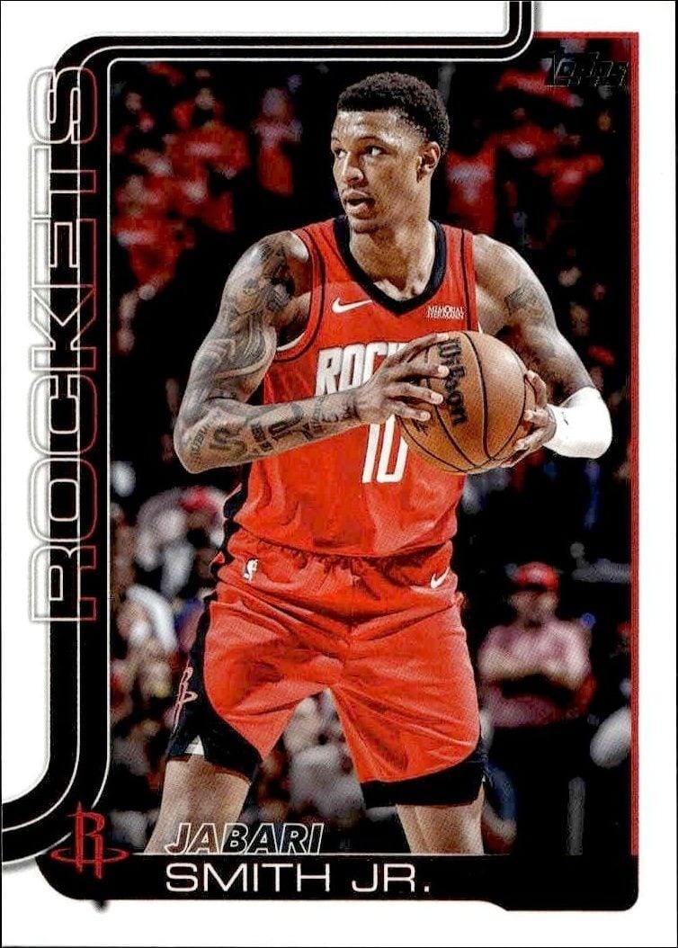 Jabari Smith Jr. 2025-26 Topps #177 Basketball Trading Card - Front 2025-26 Topps Jabari Smith Jr. #177 basketball trading card front