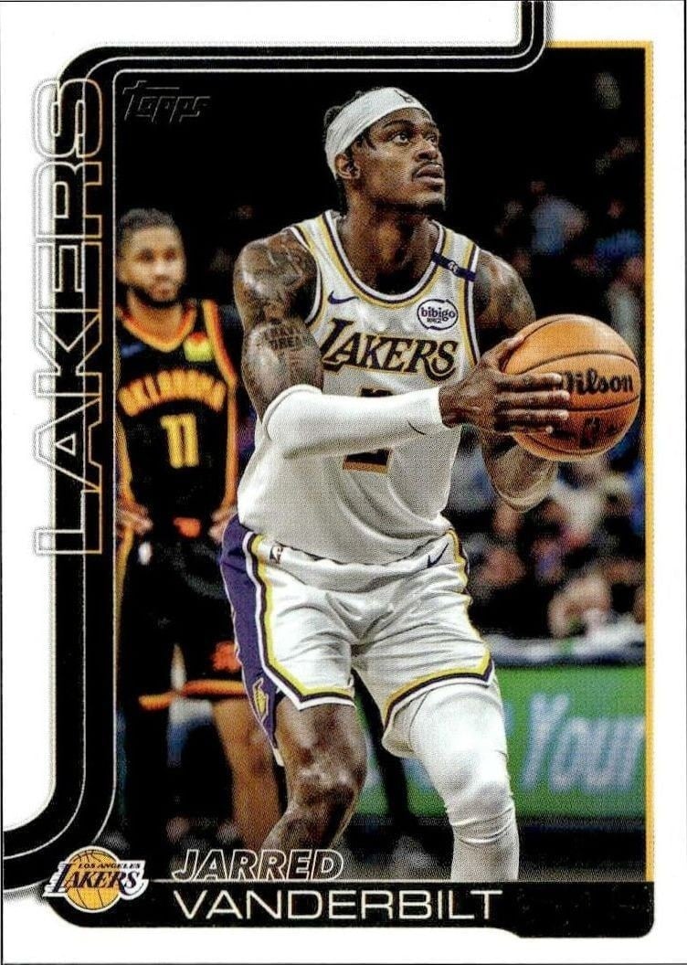 Jarred Vanderbilt 2025-26 Topps #155 Basketball Trading Card - Front 2025-26 Topps Jarred Vanderbilt #155 basketball trading card front