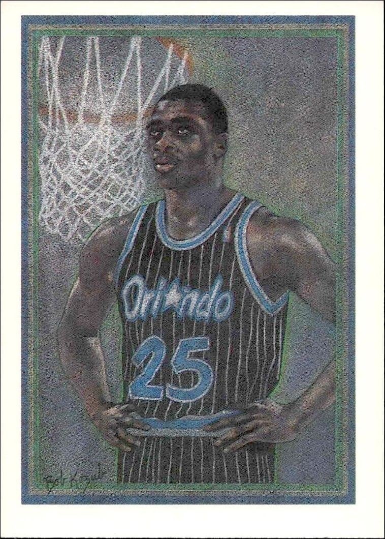 Nick Anderson 1990-91 Skybox NBA Hoops #373 Basketball Trading Card - Front 1990-91 Skybox NBA Hoops Nick Anderson #373 basketball trading card front