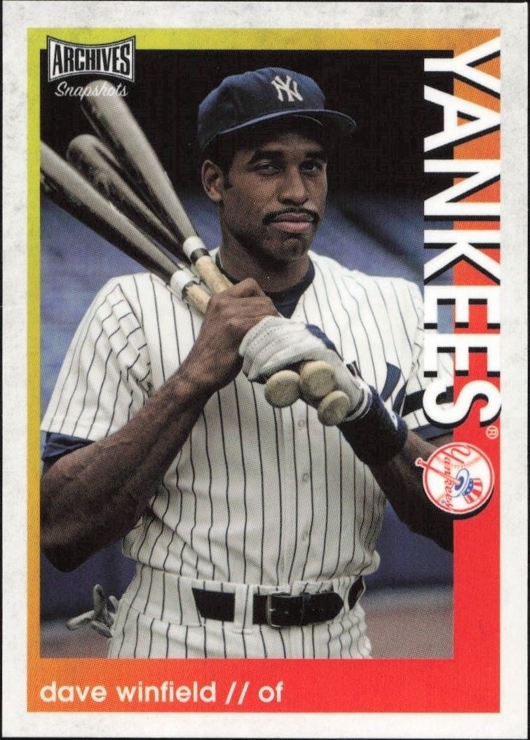 Dave Winfield 2022 Topps Archives Snapshots #20 Baseball Trading Card - Front 2022 Topps Archives Snapshots Dave Winfield #20 baseball trading card front