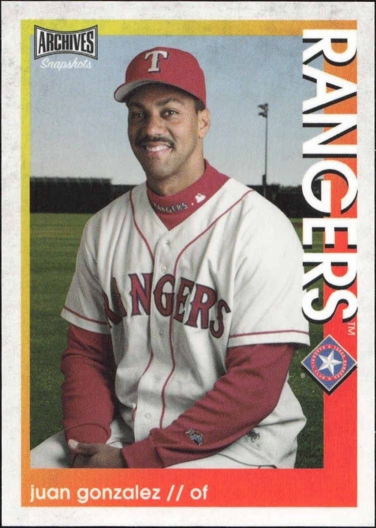 2022 Topps Archives Snapshots Juan Gonzalez #30 trading card
