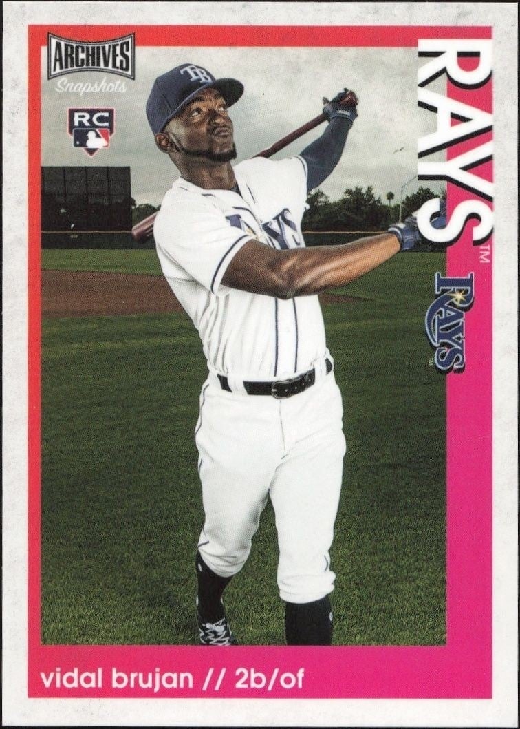 Vidal Brujan 2022 Topps Archives Snapshots #24 Baseball Trading Card - Front 2022 Topps Archives Snapshots Vidal Brujan #24 baseball trading card front