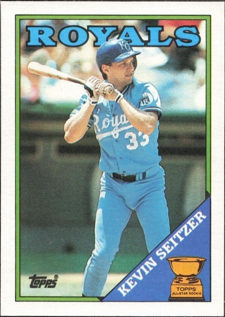 Kevin Seitzer 1988 Topps #275 Baseball Trading Card - Front 1988 Topps Kevin Seitzer #275 baseball trading card front