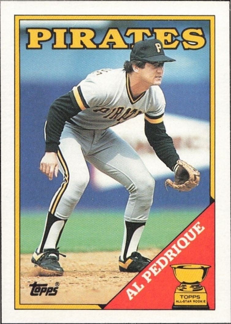 Al Pedrique 1988 Topps #294 Baseball Trading Card - Front 1988 Topps Al Pedrique #294 baseball trading card front