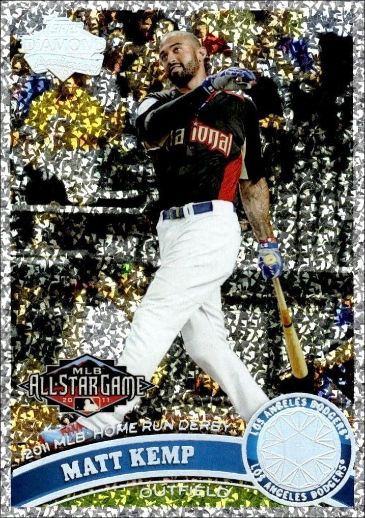 Matt Kemp 2011 Topps Update Series #US218 Baseball Trading Card - Front 2011 Topps Update Series Matt Kemp #US218 baseball trading card front