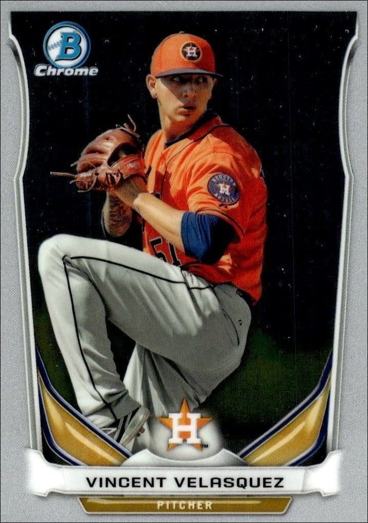 2014 Bowman Draft Vincent Velasquez #CTP-28 trading card