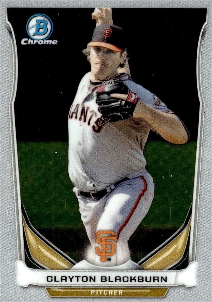 2014 Bowman Draft Clayton Blackburn #CTP-83 trading card