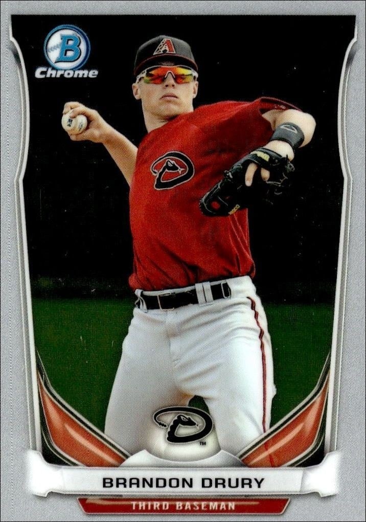 2014 Bowman Draft Brandon Drury #CTP-77 trading card