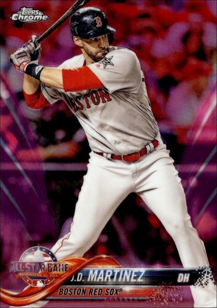 J.D. Martinez 2018 Topps Update Series #HMT75 Baseball Trading Card - Front 2018 Topps Update Series J.D. Martinez #HMT75 baseball trading card front