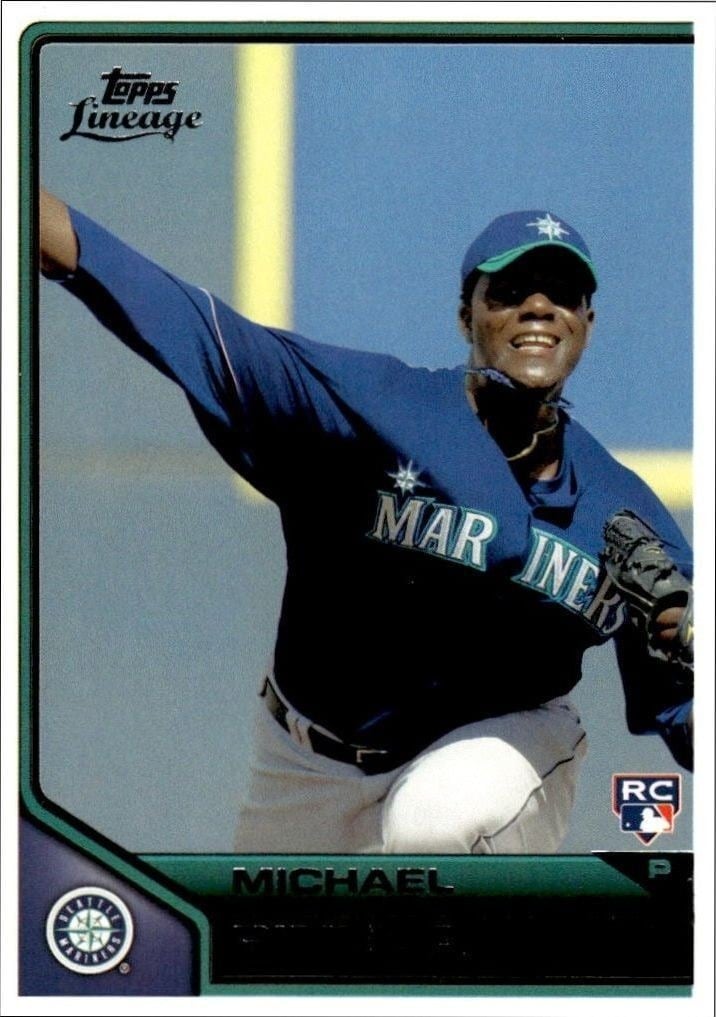 Michael Pineda 2011 Topps Lineage #139 Baseball Trading Card - Front 2011 Topps Lineage Michael Pineda #139 baseball trading card front