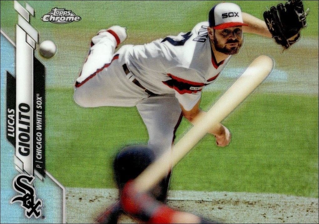 Lucas Giolito 2020 Topps Chrome #46 Baseball Trading Card - Front 2020 Topps Chrome Lucas Giolito #46 baseball trading card front