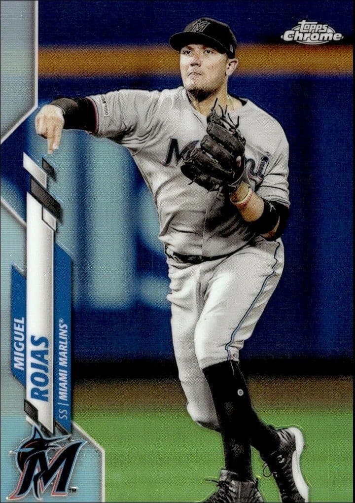 2020 Topps Chrome Miguel Rojas #105 trading card