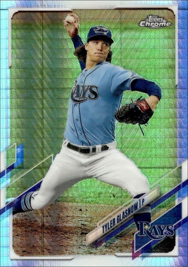 2021 Topps Chrome Tyler Glasnow #129 trading card