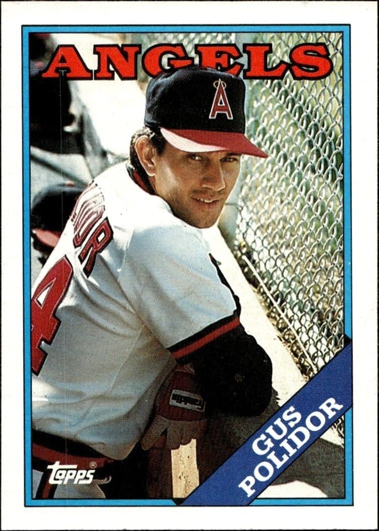 Gus Polidor 1988 Topps #708 Baseball Trading Card - Front 1988 Topps Gus Polidor #708 baseball trading card front