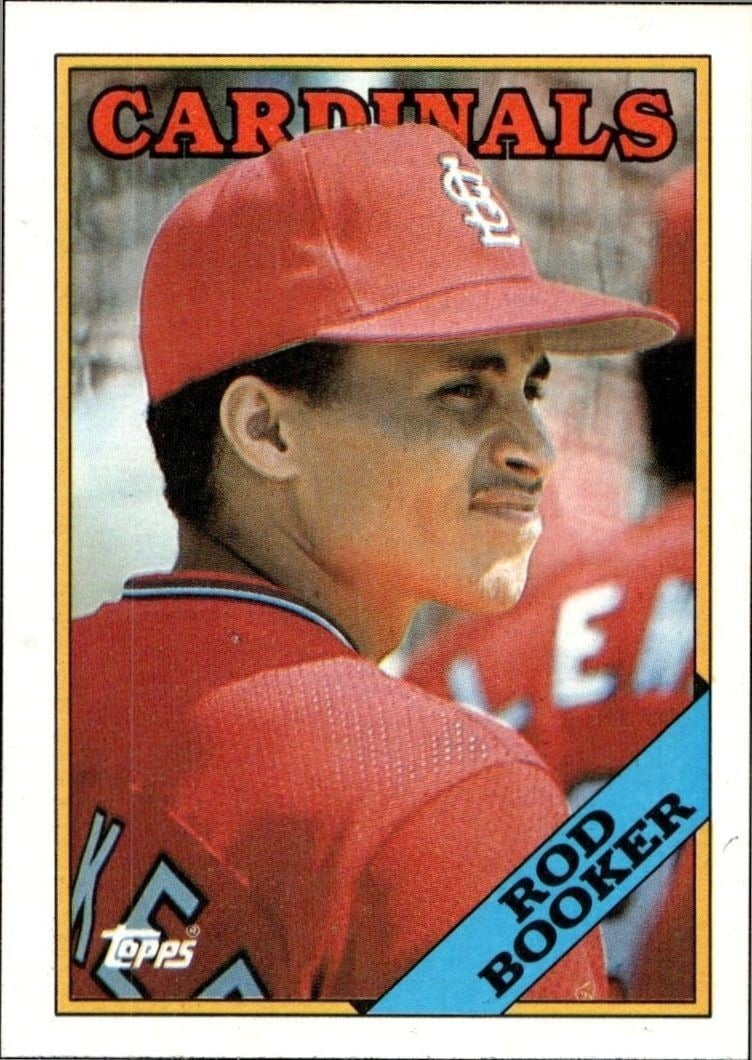 Rod Booker 1988 Topps #483 Baseball Trading Card - Front 1988 Topps Rod Booker #483 baseball trading card front