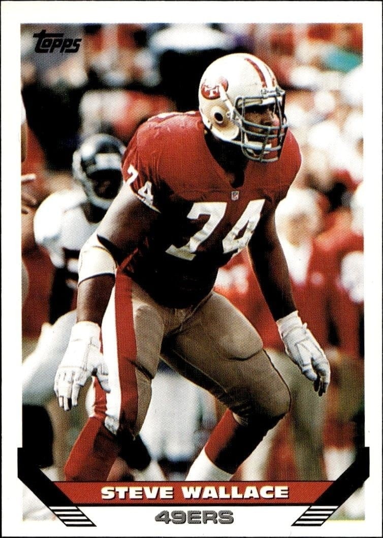 Steve Wallace 1993 Topps #226 Football Trading Card - Front 1993 Topps Steve Wallace #226 football trading card front