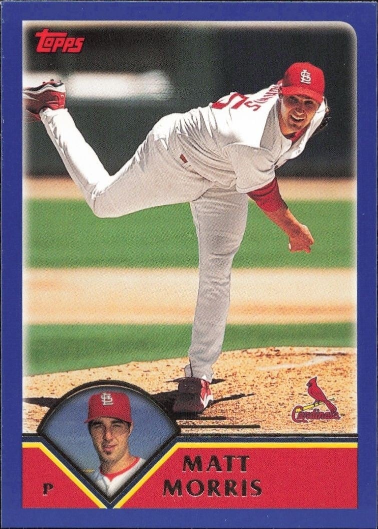 Matt Morris 2003 Topps #68 Baseball Trading Card - Front 2003 Topps Matt Morris #68 baseball trading card front