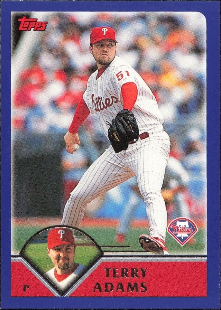 Terry Adams 2003 Topps #86 Baseball Trading Card - Front 2003 Topps Terry Adams #86 baseball trading card front