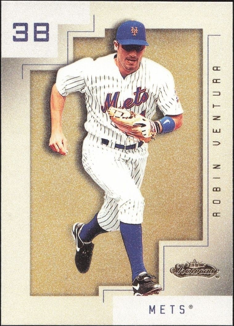 Robin Ventura 2001 Fleer Showcase #25 Baseball Trading Card - Front 2001 Fleer Showcase Robin Ventura #25 baseball trading card front