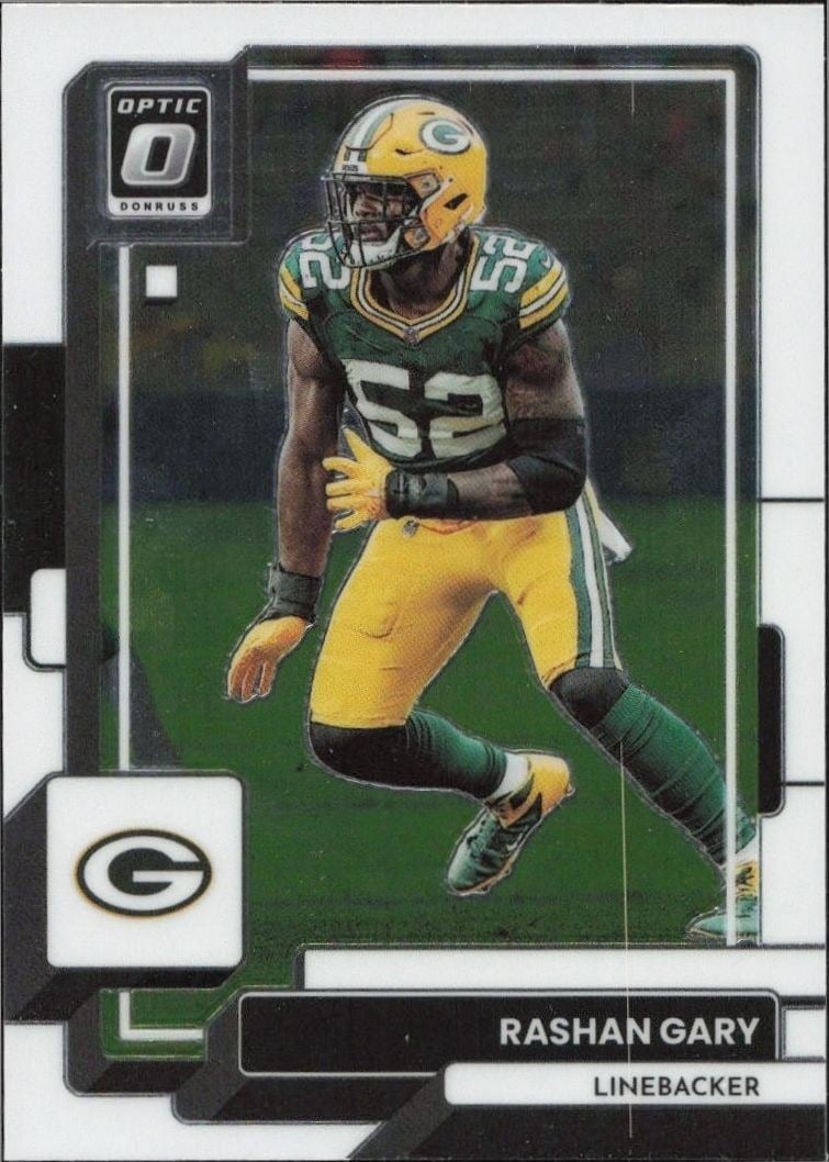 Rashan Gary 2022 Panini Donruss Optic #73 Football Trading Card - Front 2022 Panini Donruss Optic Rashan Gary #73 football trading card front