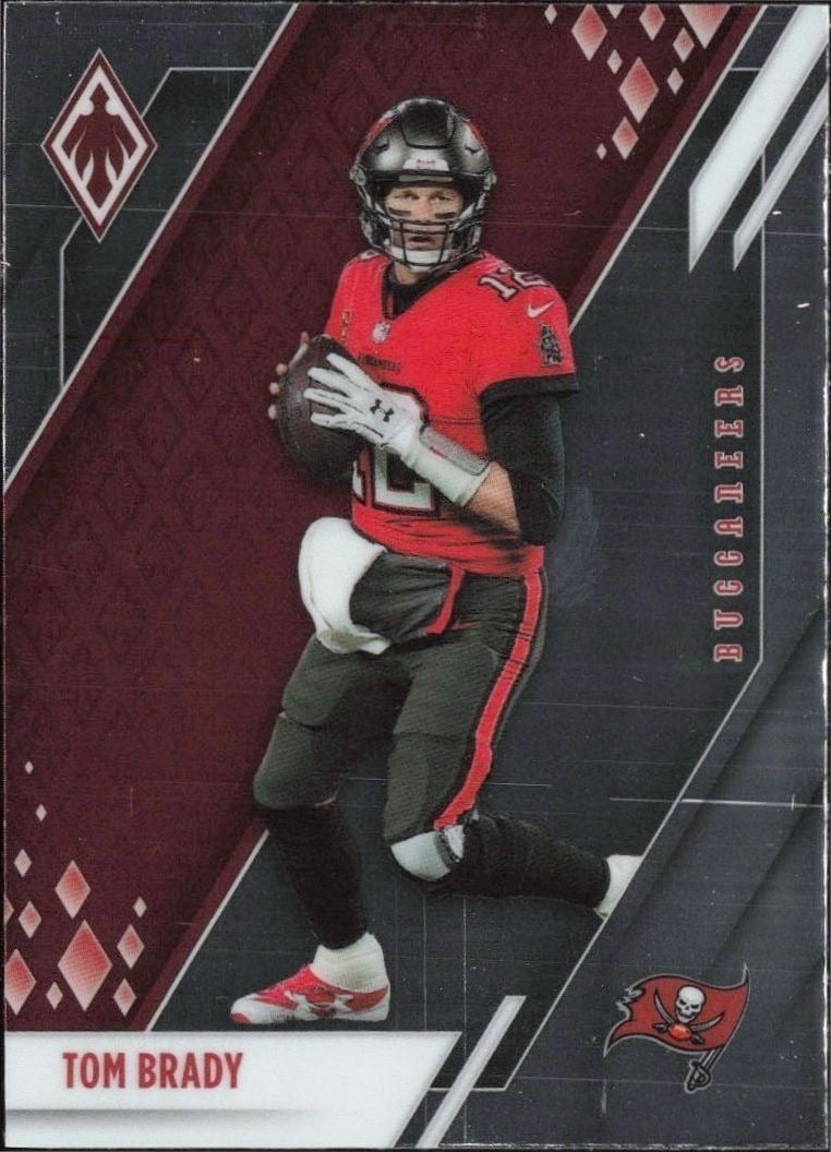 Tom Brady 2021 Panini Phoenix #1 Football Trading Card - Front 2021 Panini Phoenix Tom Brady #1 football trading card front