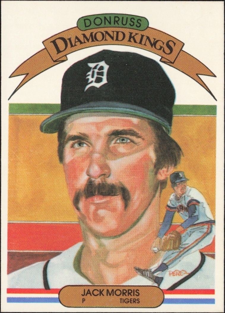 Jack Morris 1983 Donruss #5 Baseball Trading Card - Front 1983 Donruss Jack Morris #5 baseball trading card front