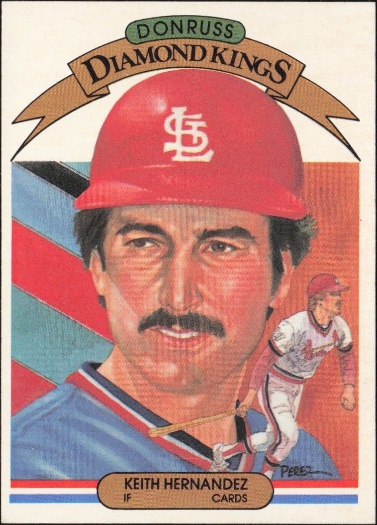 Keith Hernandez 1983 Donruss #20 Baseball Trading Card - Front 1983 Donruss Keith Hernandez #20 baseball trading card front