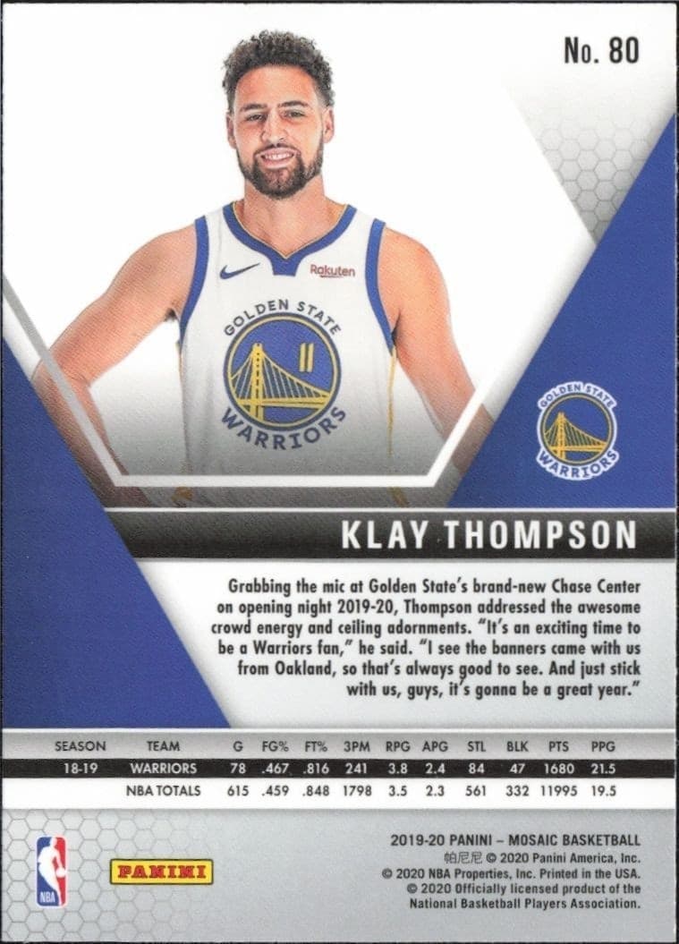 Klay Thompson - Back