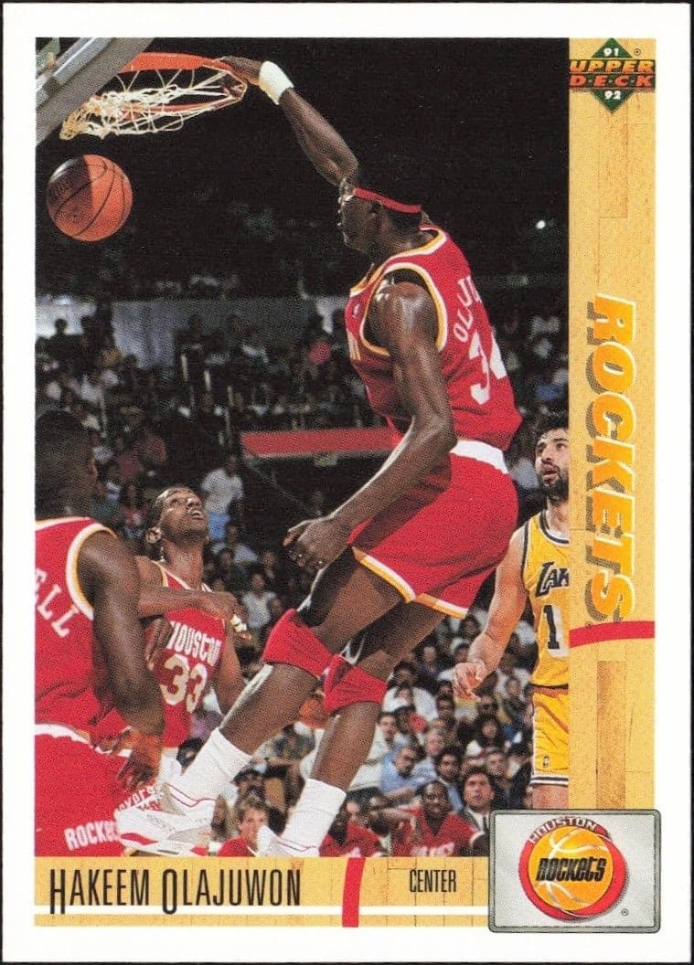 1991-92 Upper-Deck Hakeem Olajuwon #254 trading card