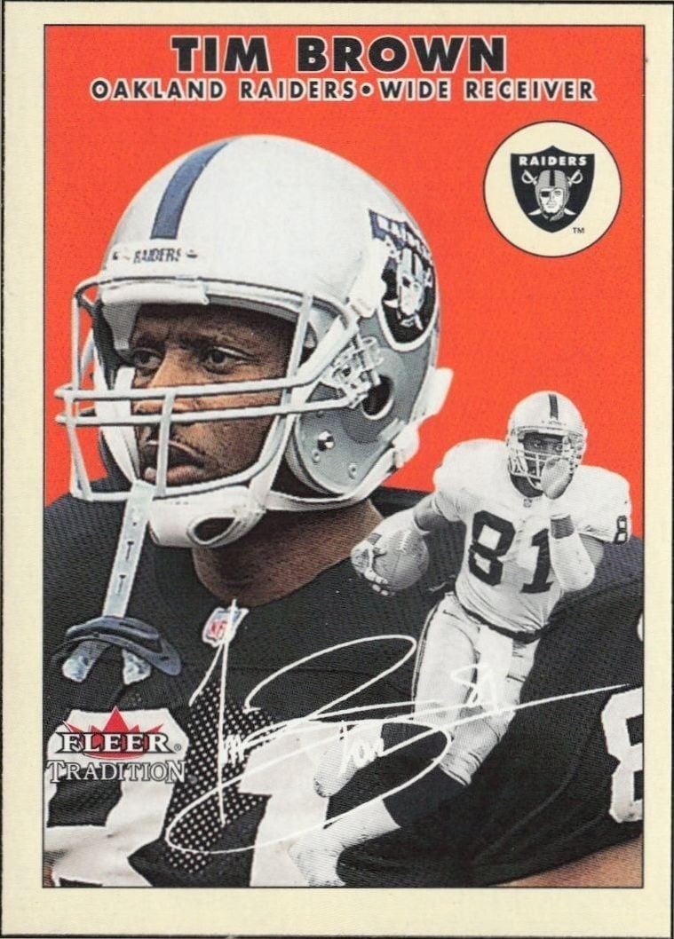 2000 Fleer Tradition Glossy Tim Brown #53 trading card