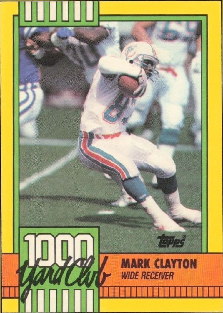 1990 Topps Mark Clayton #30 trading card